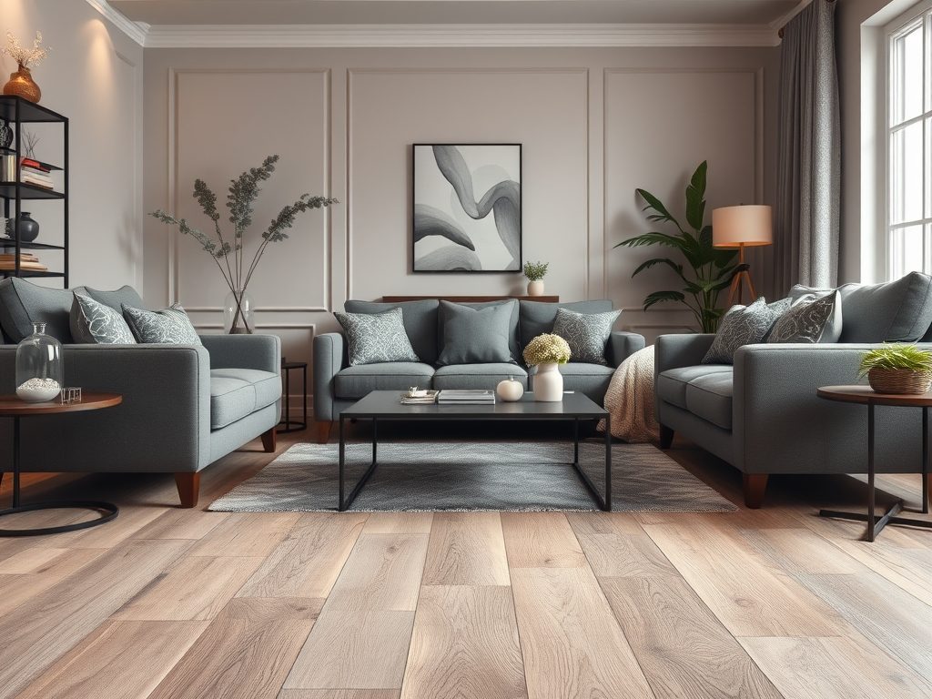 Jak dobrać podłogę do szarych mebli, by stworzyć harmonijną i trwałą aranżację wnętrza