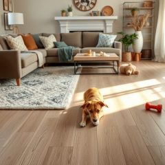 Podłoga do mieszkania z psem: jak wybrać trwały i bezpieczny materiał odporny na zarysowania i wilgoć